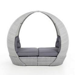 Alternative view of Z Ascot Rattan Daybed with Weatherproof Cushions