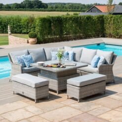 Oxford Royal Rattan Corner Dining Sofa Set
