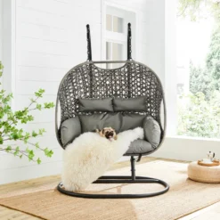 RATTANE Double Swing Chair with Stand